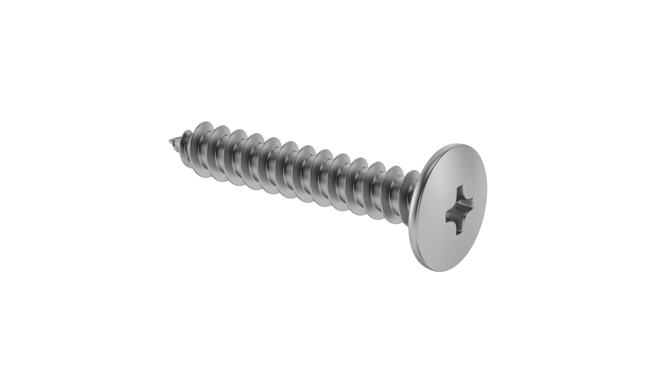 Sheet Metal Screw 3D model_1