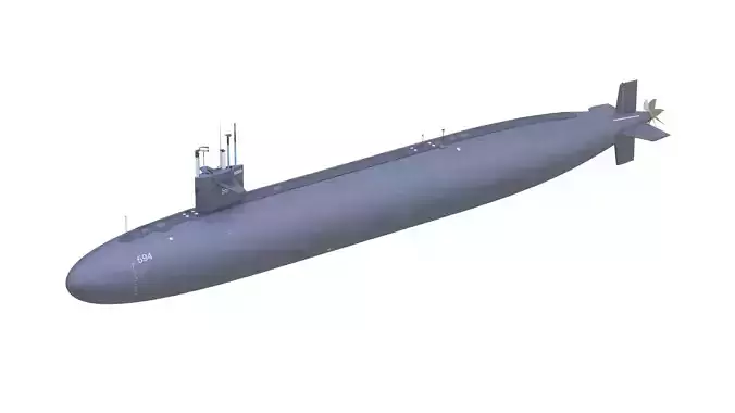 USS Permit SSN-594 3D model