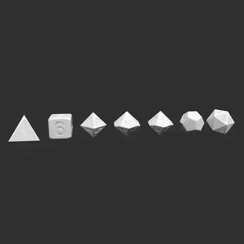 RPG Game Dice  3D print model