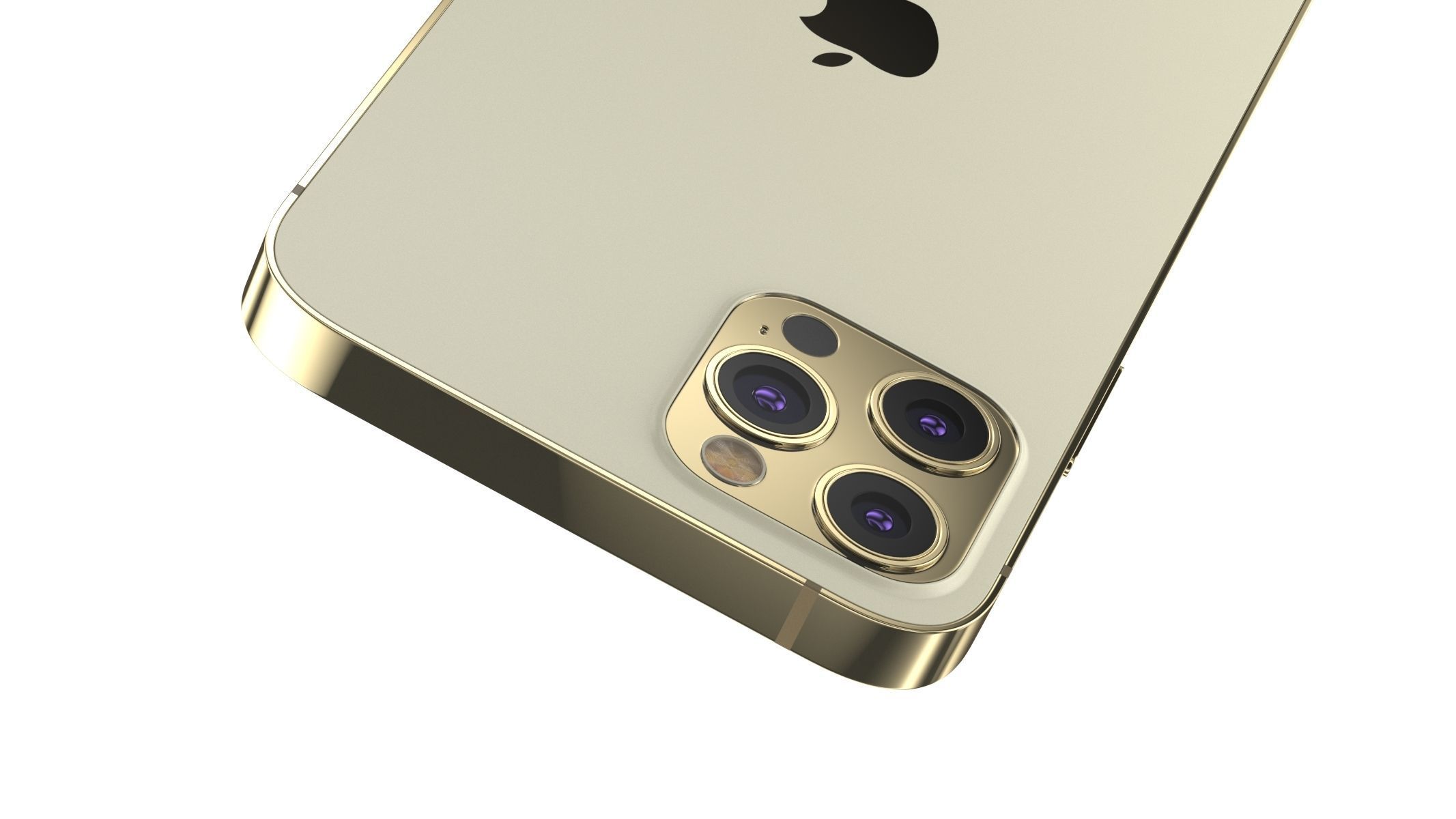  Apple iPhone 12 Pro Gold  3D model_2