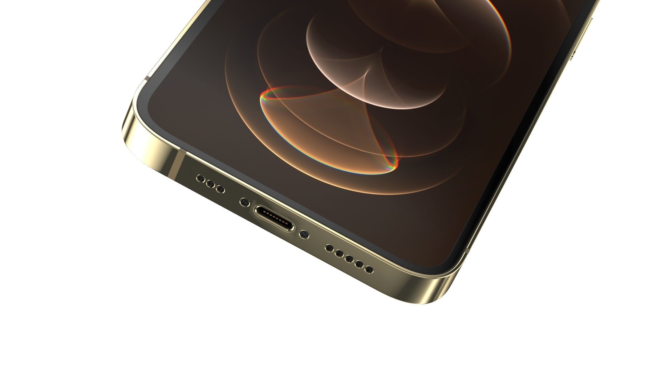 Apple iPhone 12 Pro Gold  3D model_16