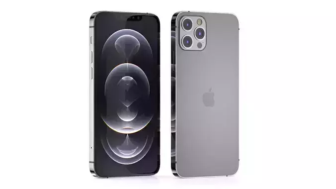 Apple iPhone 12 Pro Graphite 3D model