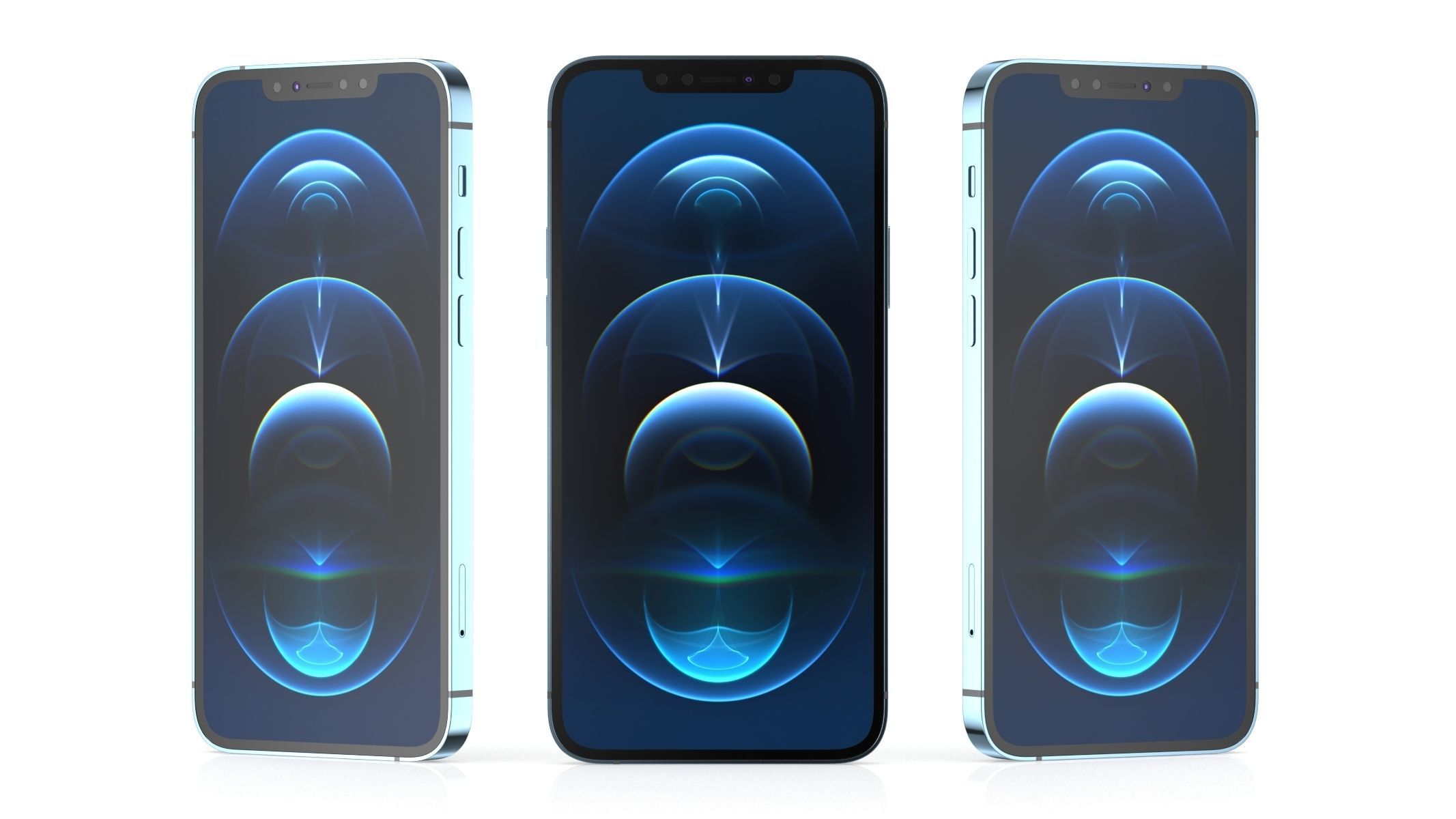 Apple iPhone 12 Pro Pacific Blue 3D model_17