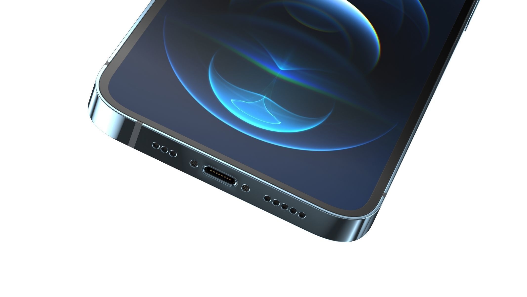Apple iPhone 12 Pro Pacific Blue 3D model_16
