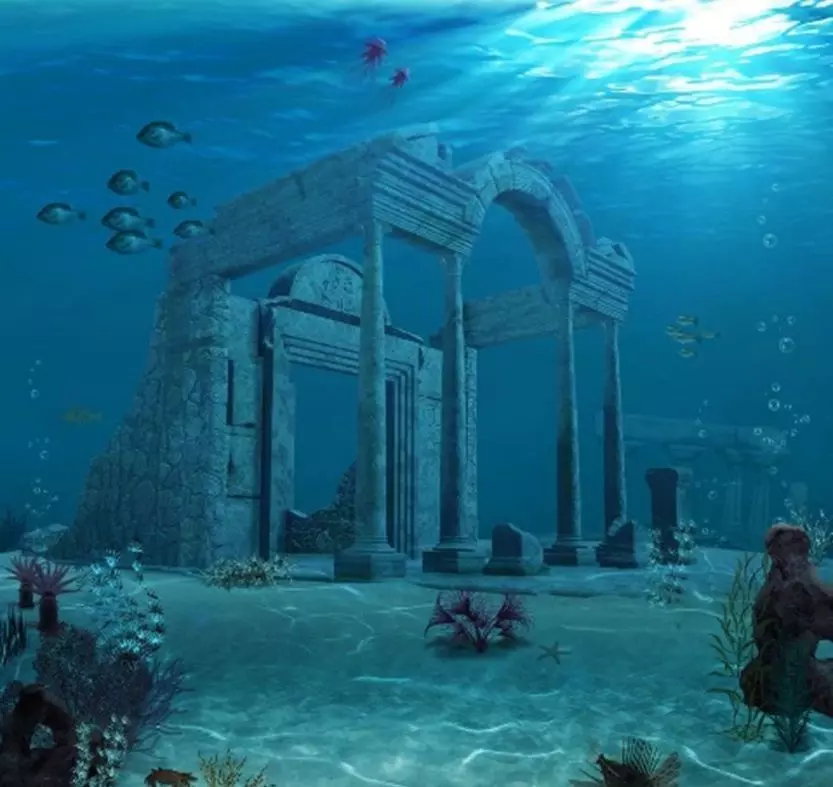 Ruin building 3D print model_0