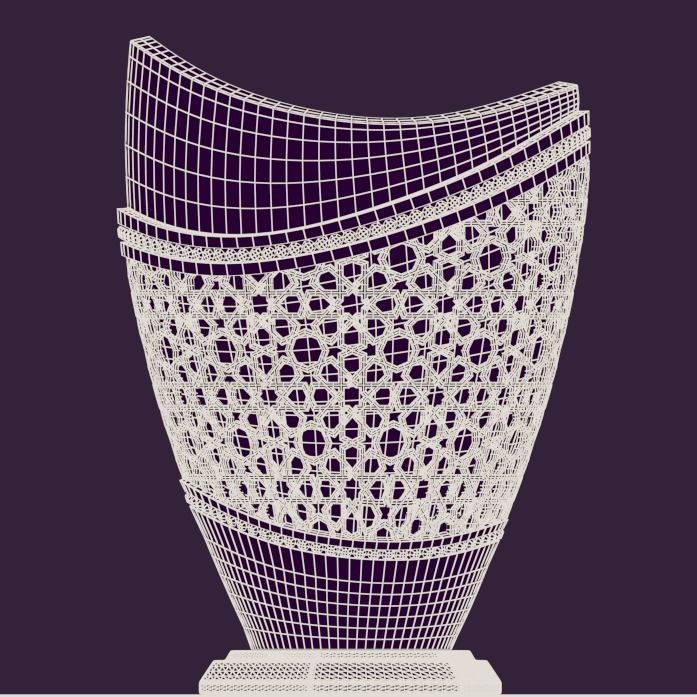 Vase Islamic 01 3D model_1