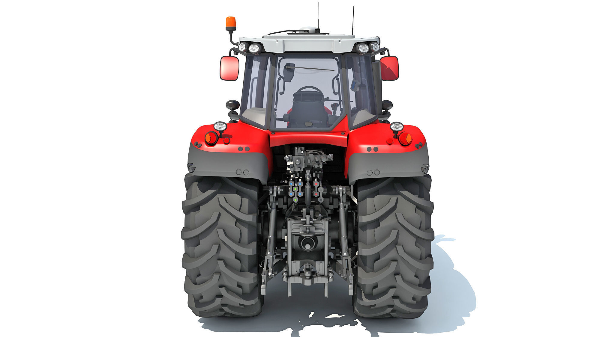 Farm Tractor 3D model_5