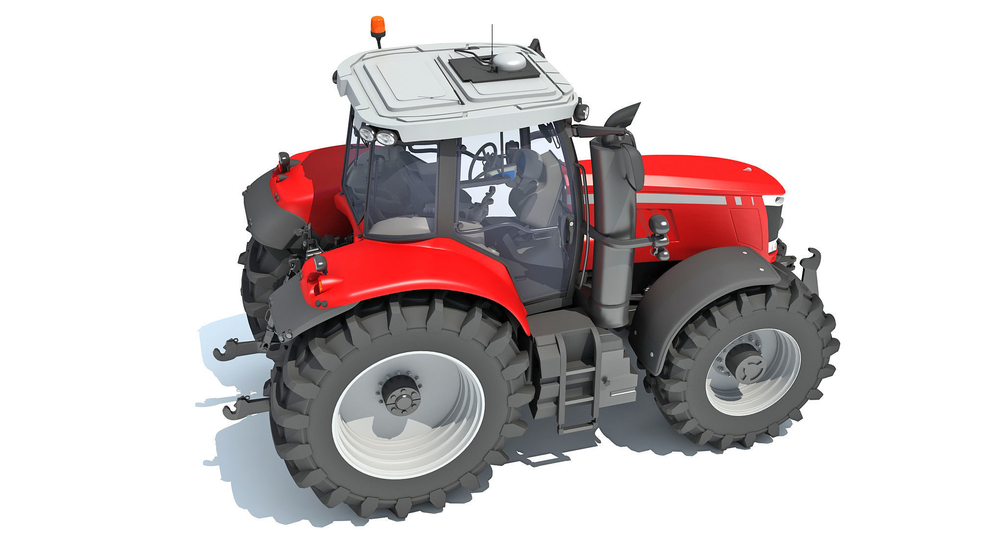 Farm Tractor 3D model_7