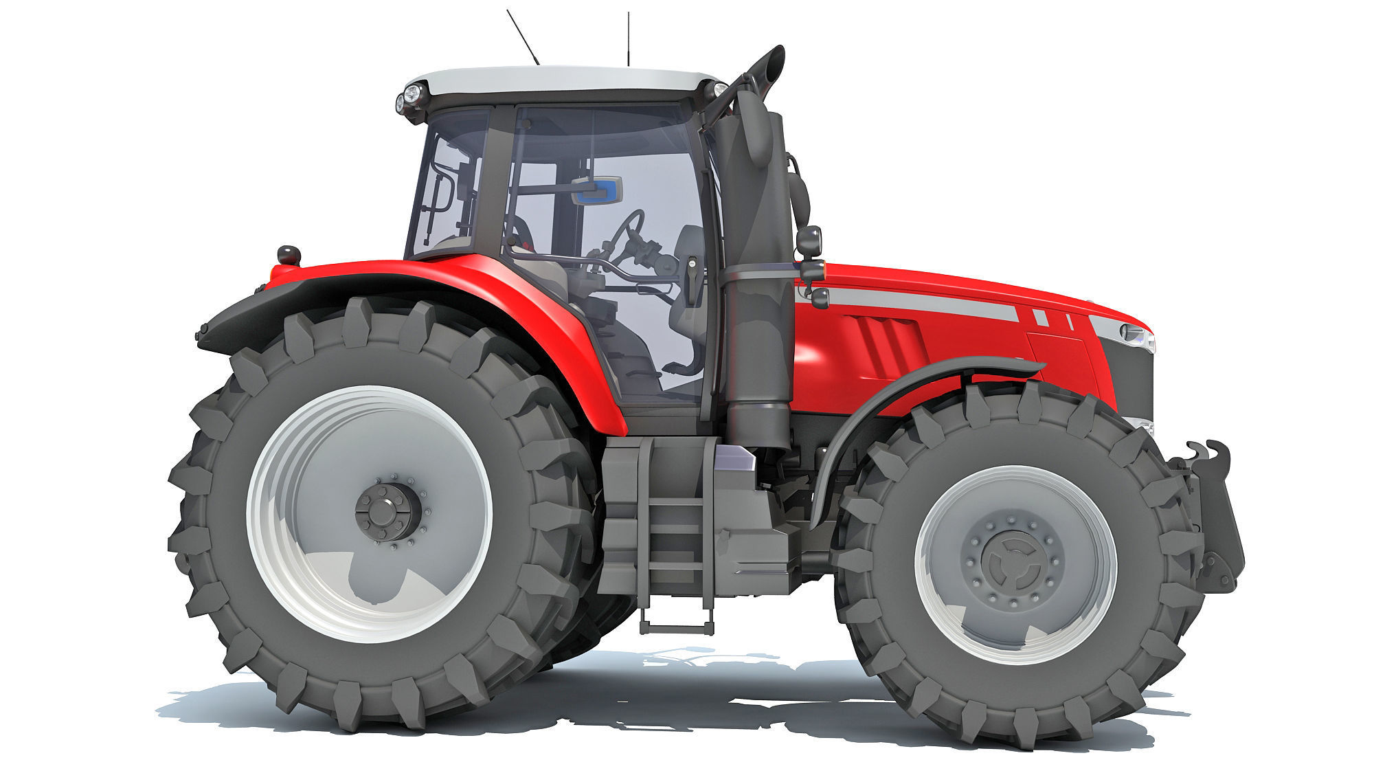 Farm Tractor 3D model_9