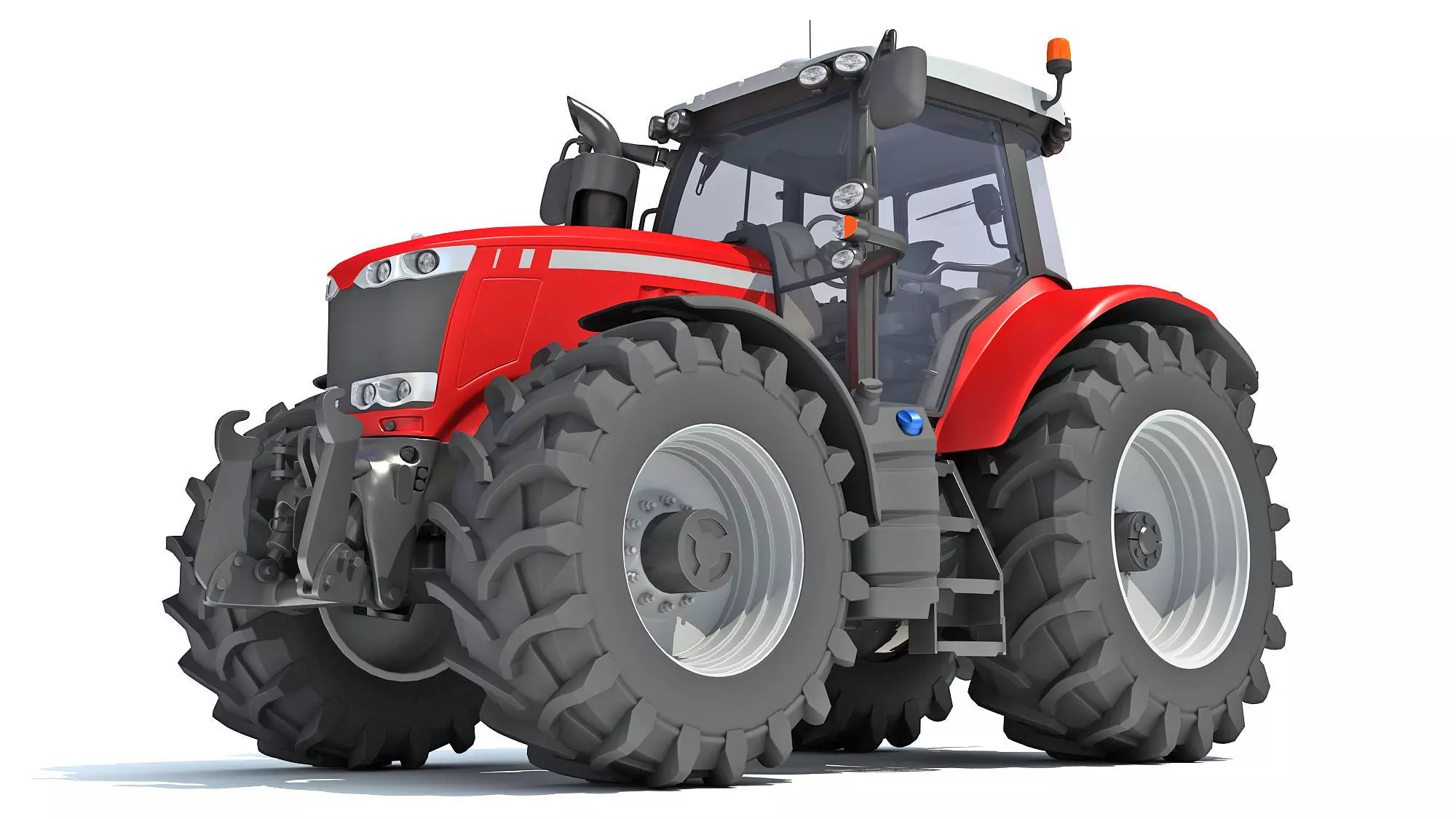 Farm Tractor 3D model_0