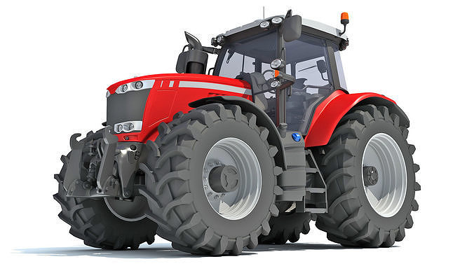 Farm Tractor 3D model