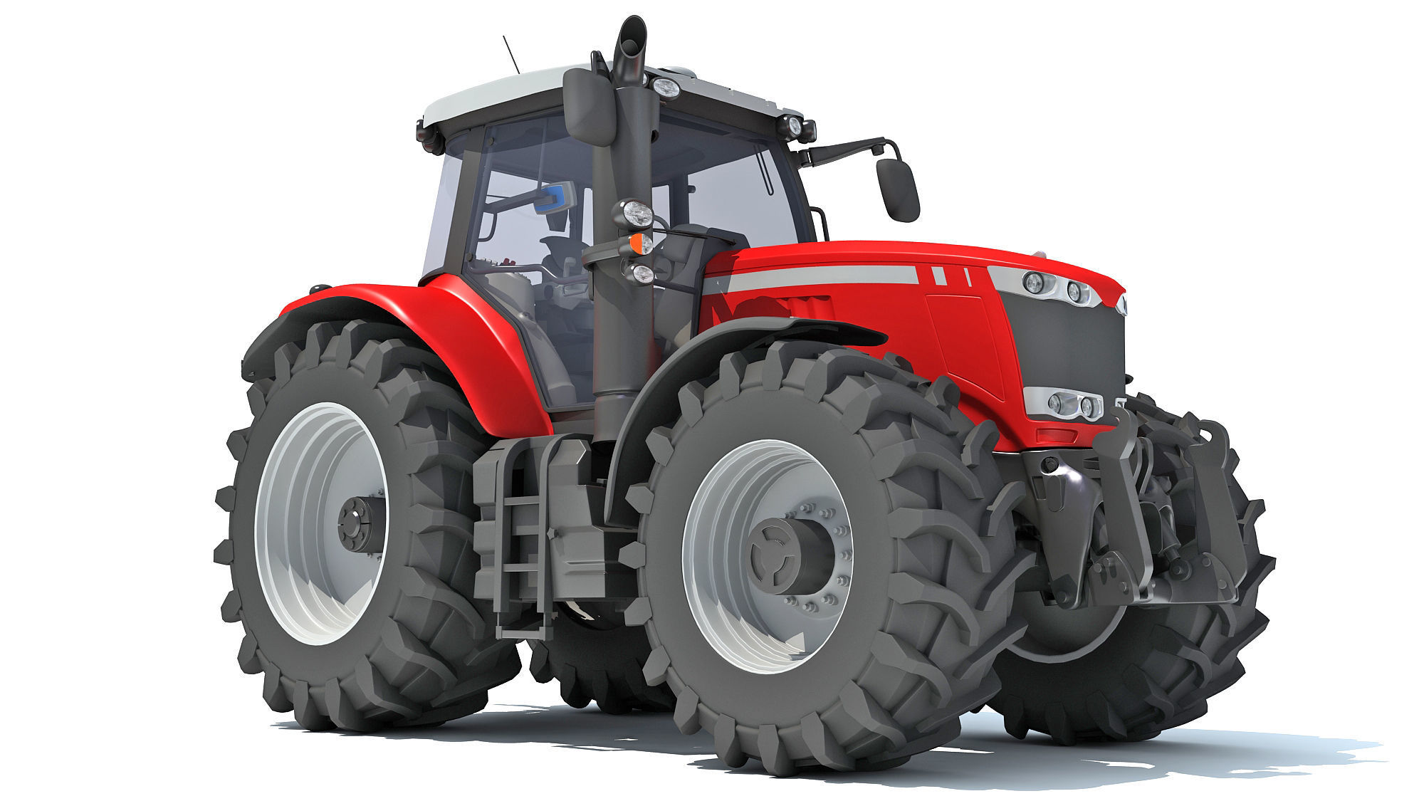 Farm Tractor 3D model_1