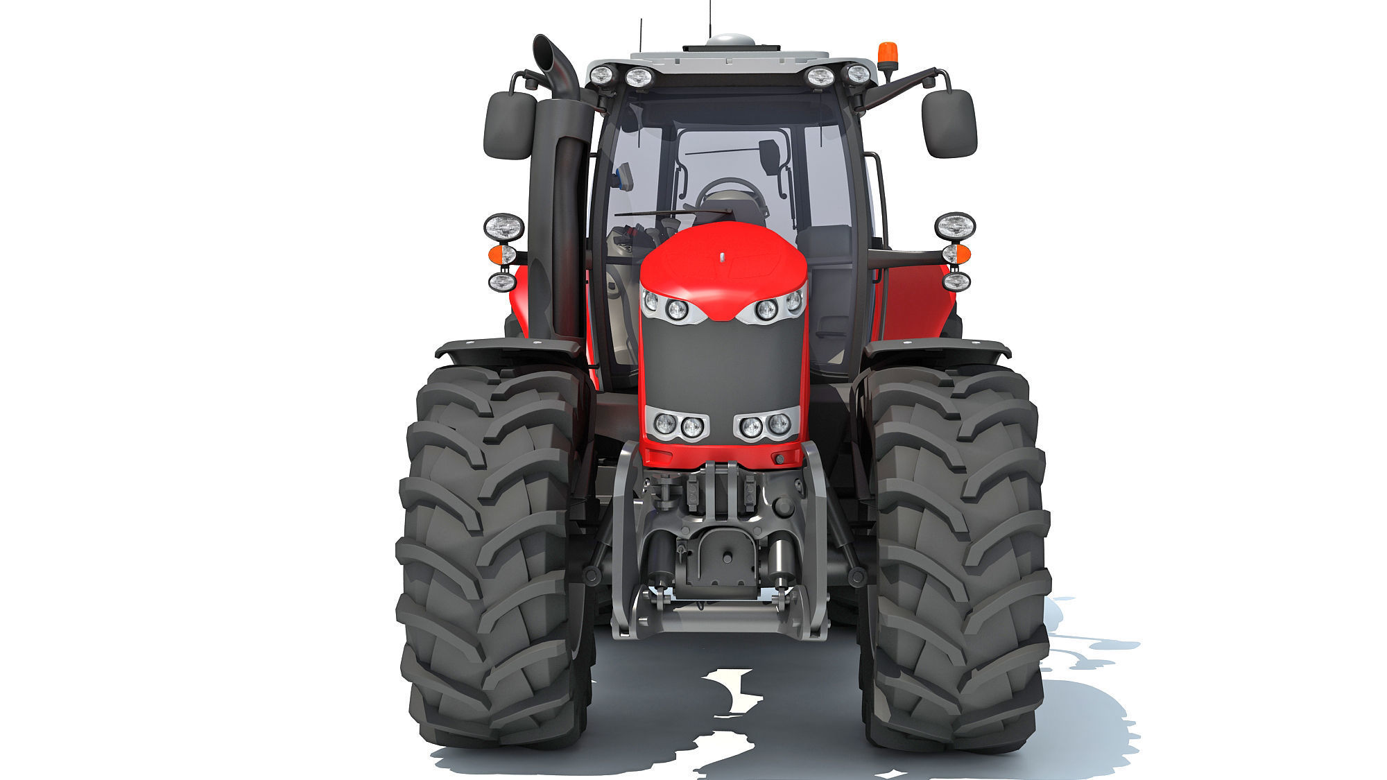 Farm Tractor 3D model_10
