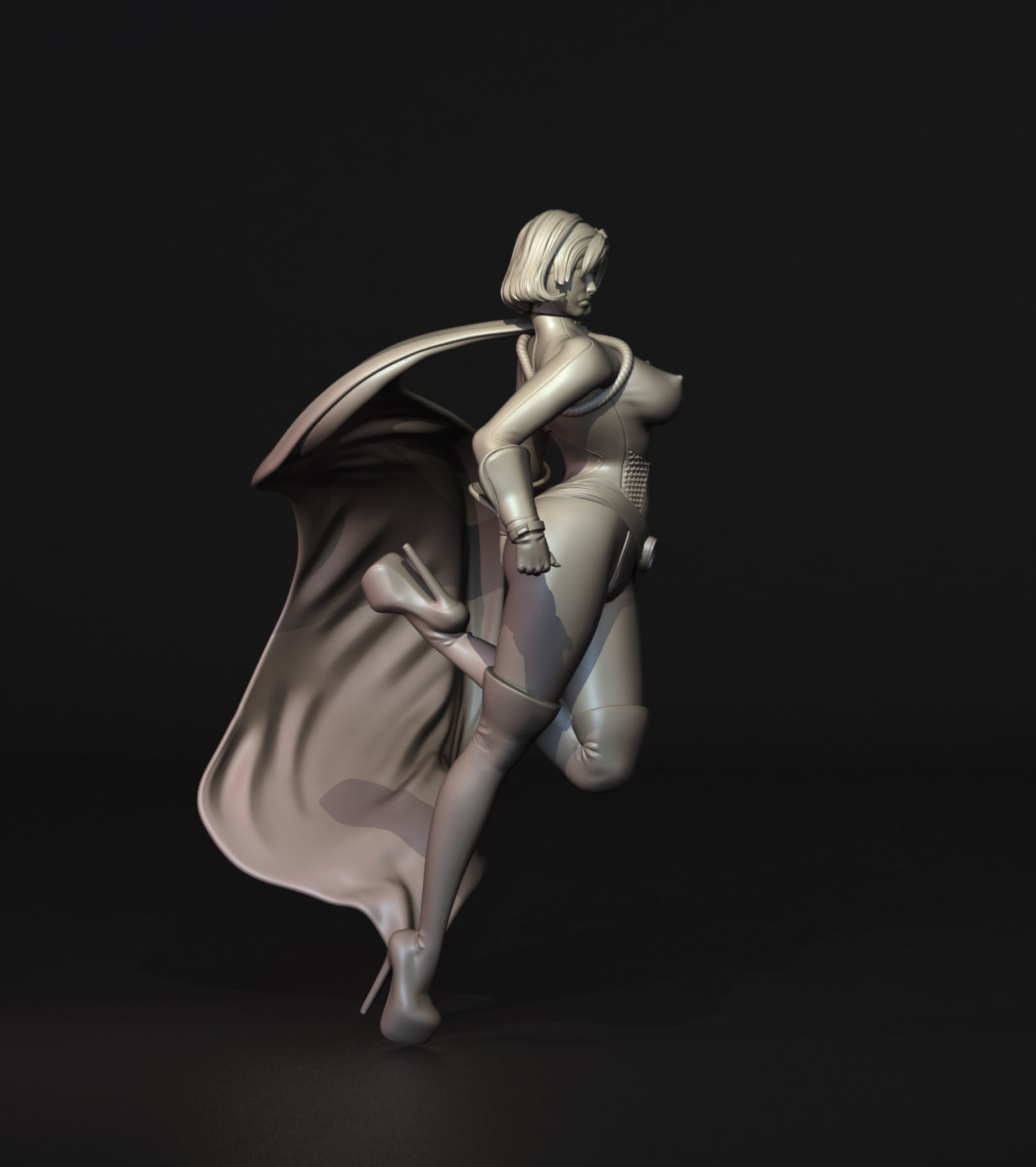 Power Girl Version 1 Fan Art 3D Print Figurine 3D print model_10