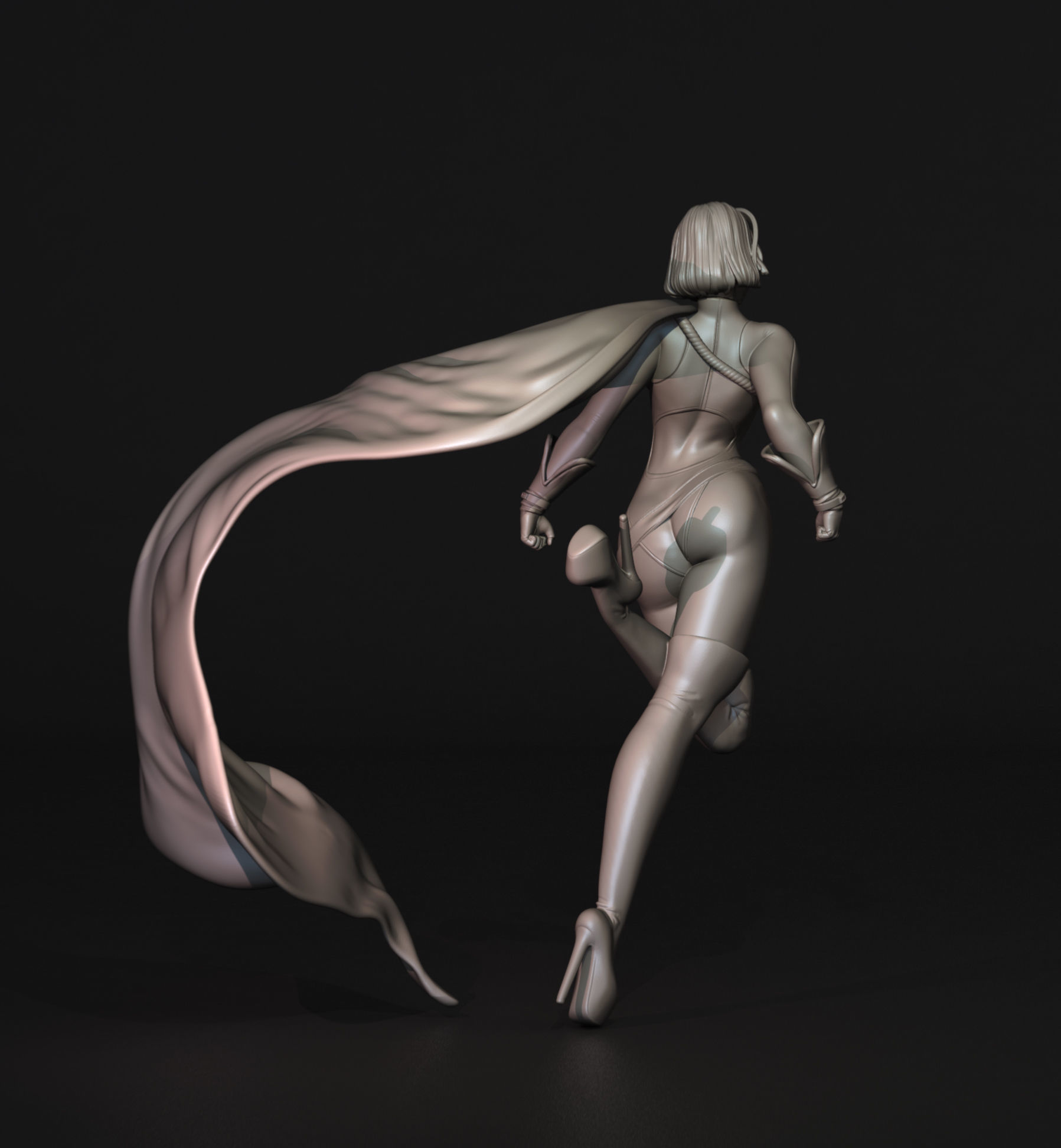 Power Girl Version 1 Fan Art 3D Print Figurine 3D print model_12