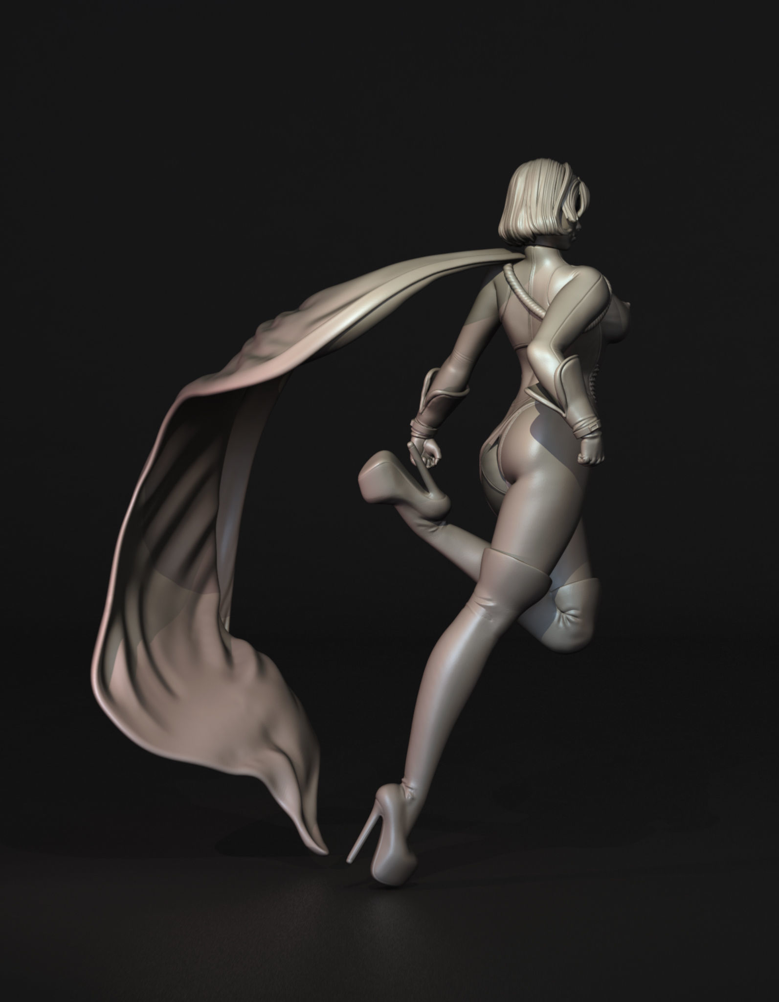 Power Girl Version 1 Fan Art 3D Print Figurine 3D print model_11