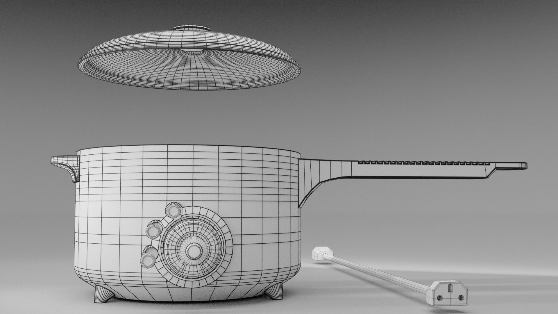 Electronic Hot Pot Model1 3D model_21