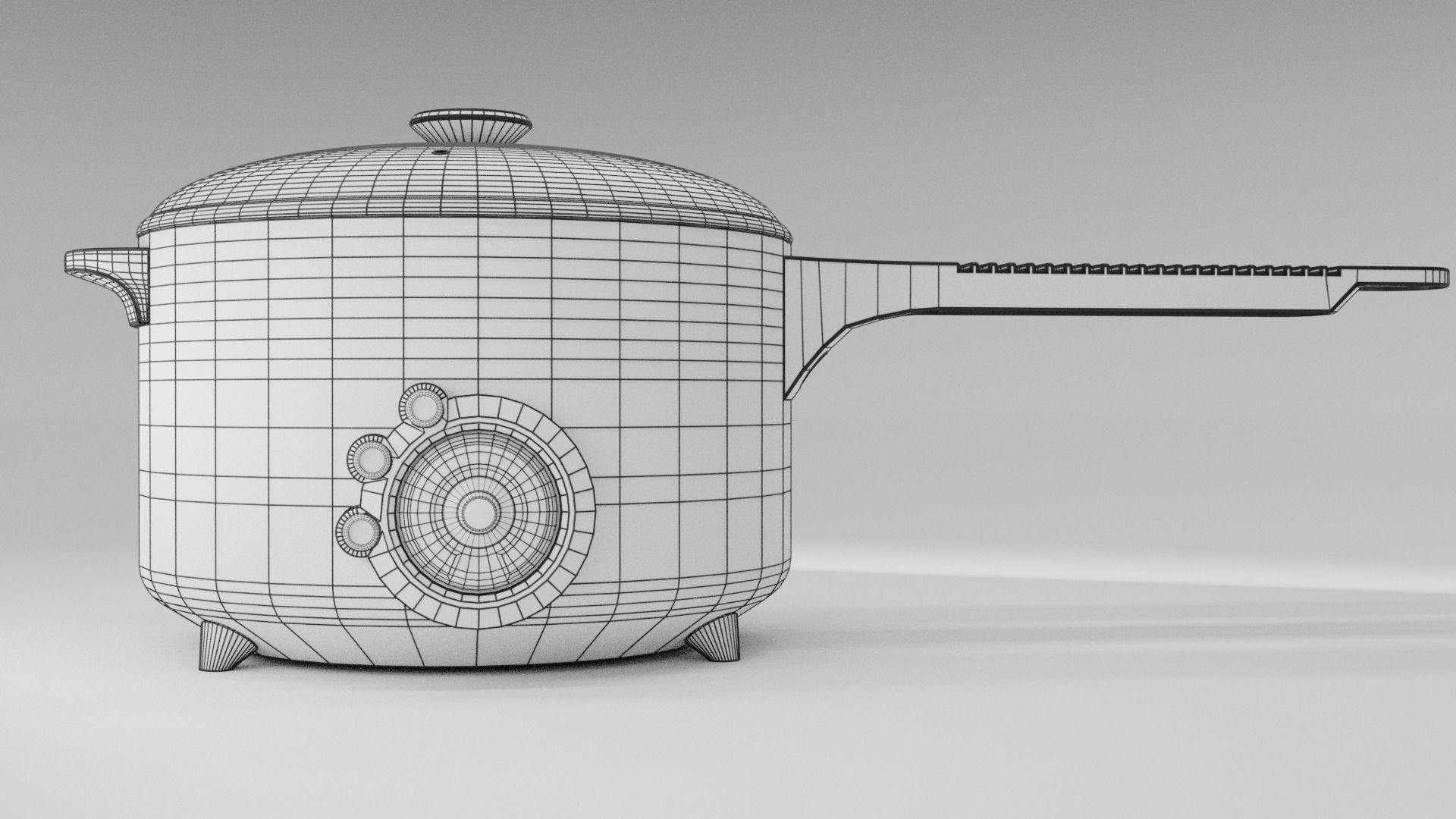 Electronic Hot Pot Model1 3D model_2