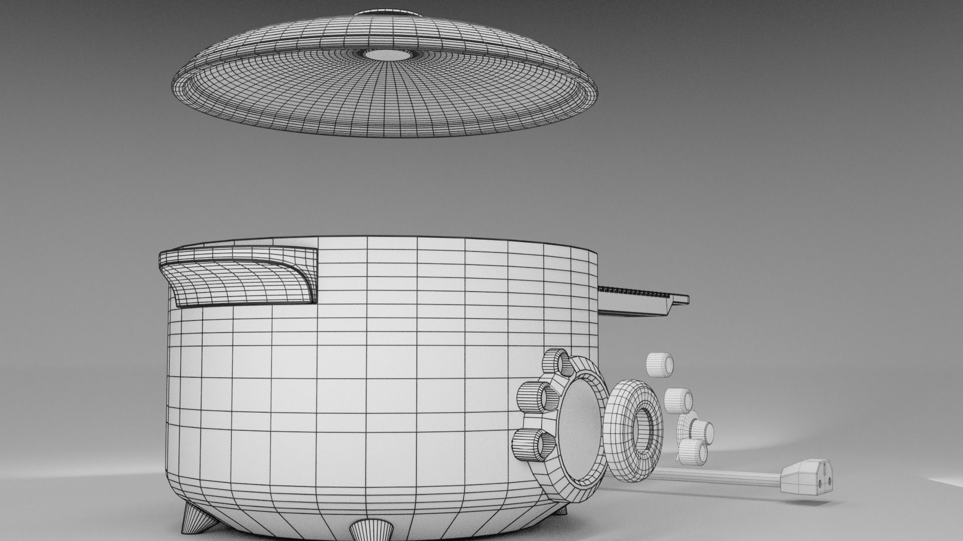 Electronic Hot Pot Model1 3D model_22