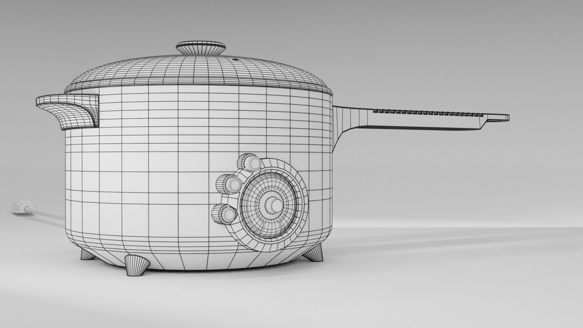Electronic Hot Pot Model1 3D model_5