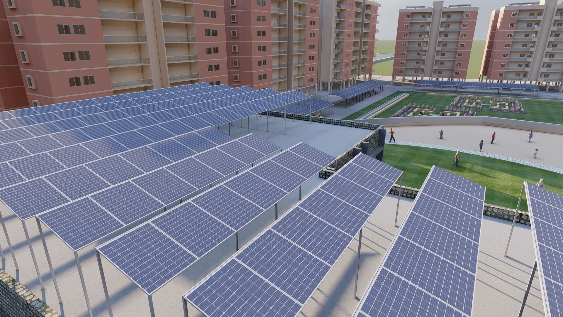 Housing Project Architectural Design 3D model_5