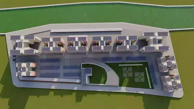 Housing Project Architectural Design 3D model