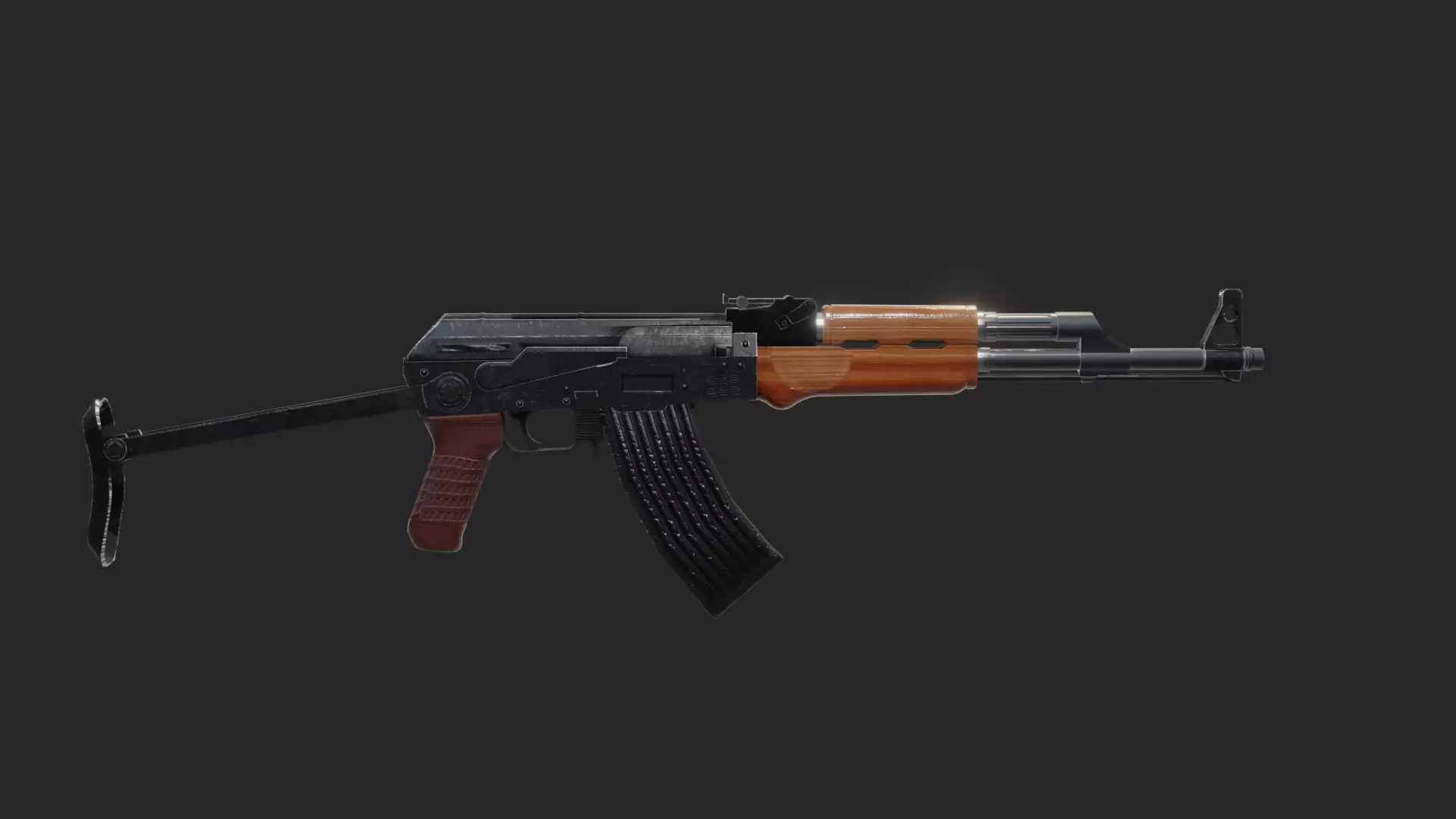 Ak-47 ak - rifle Free 3D model_0