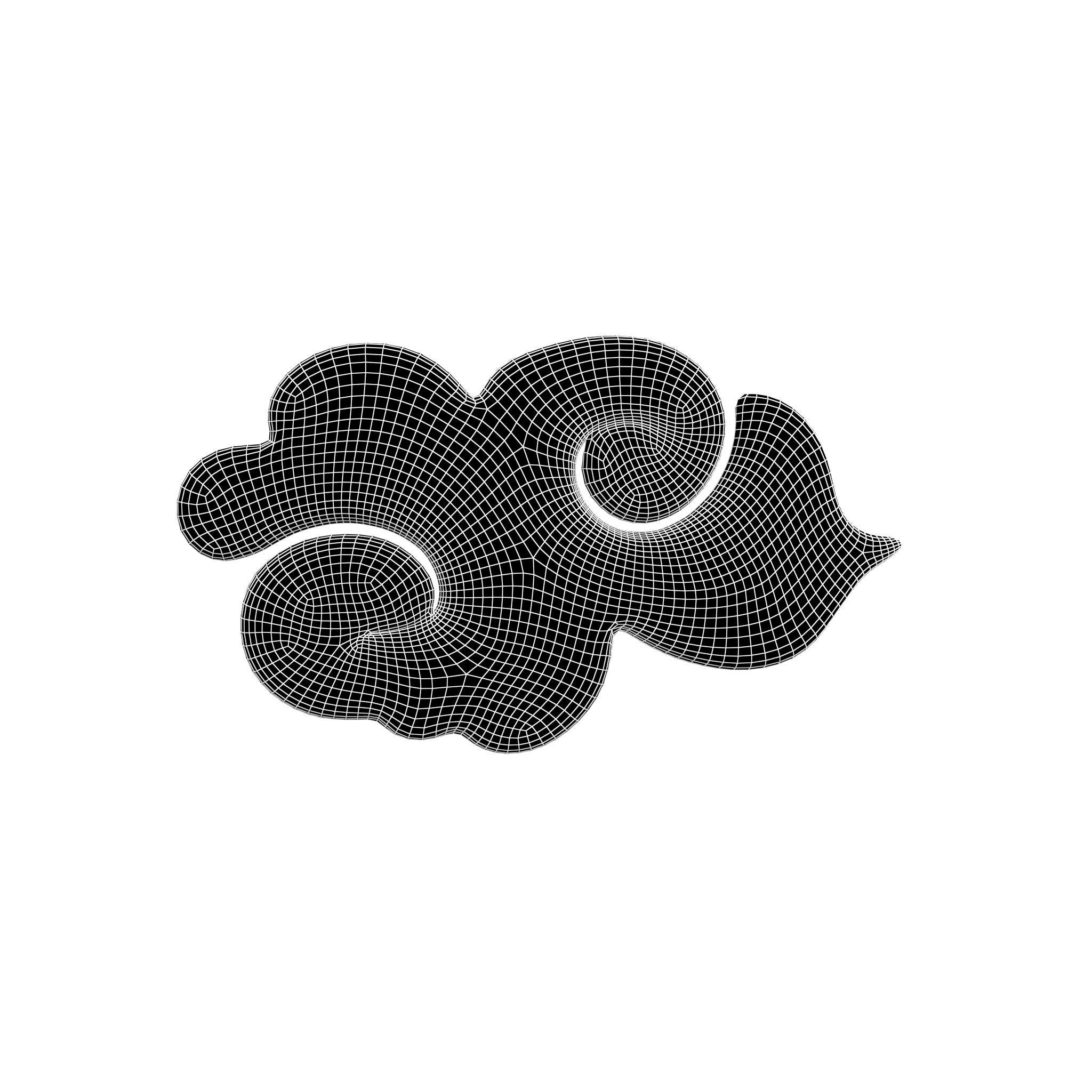 Chinese Cloud v1 002 Low-poly 3D model_4