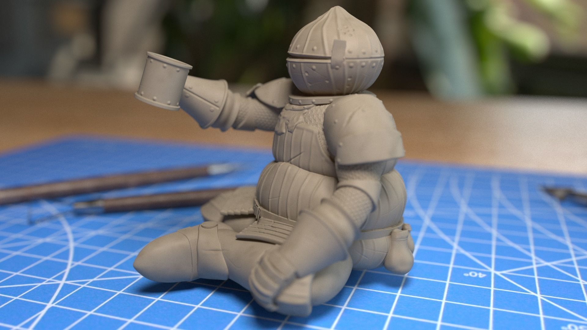 Dark Souls - Siegward of Catarina 3D print model_1