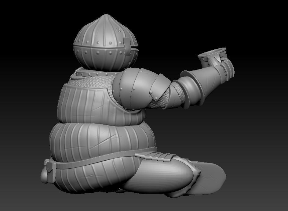 Dark Souls - Siegward of Catarina 3D print model_4