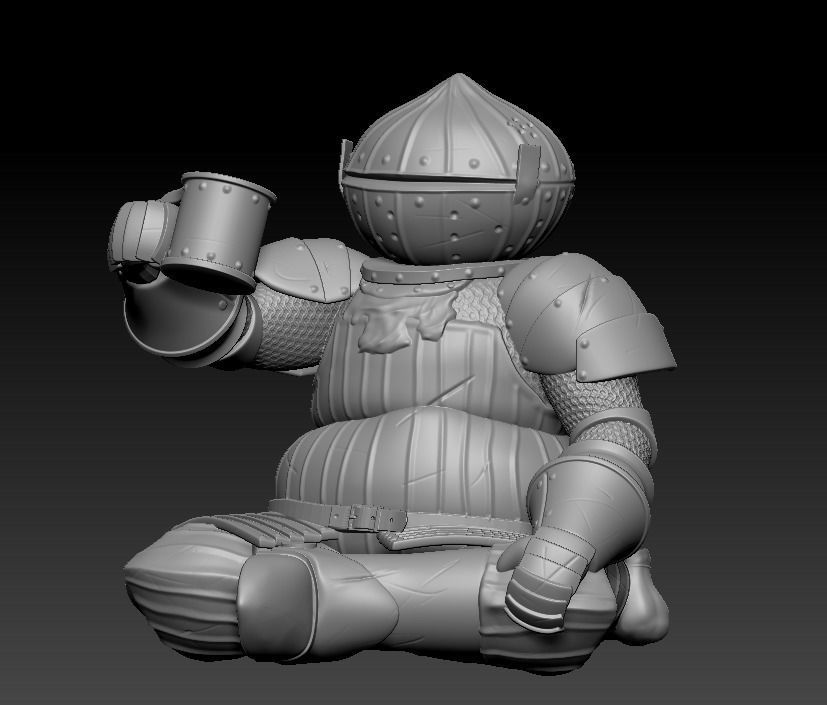 Dark Souls - Siegward of Catarina 3D print model_2