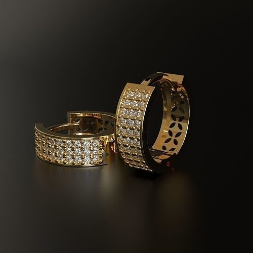 stud earring 3D print model