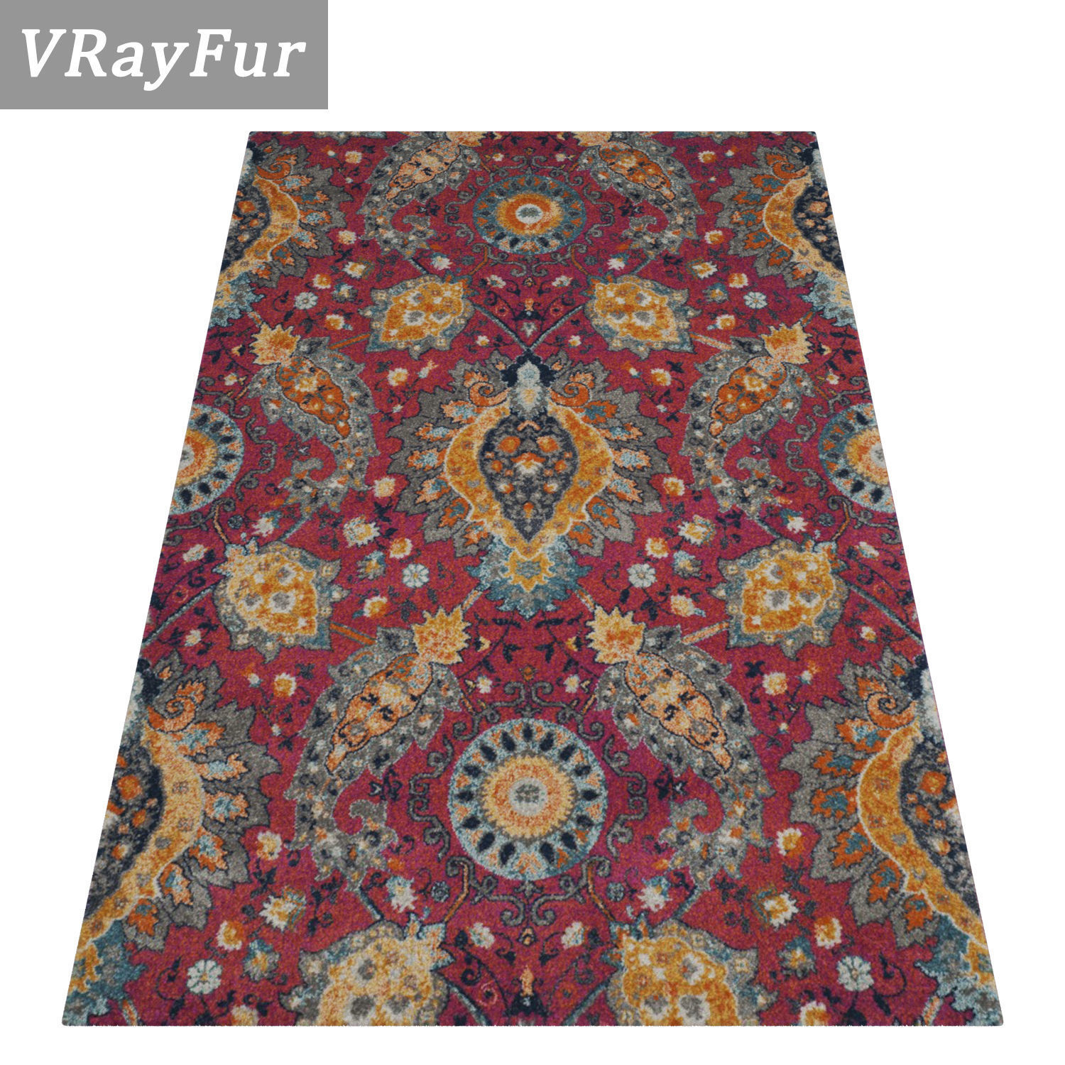 Rug Set 2092 3D model_2