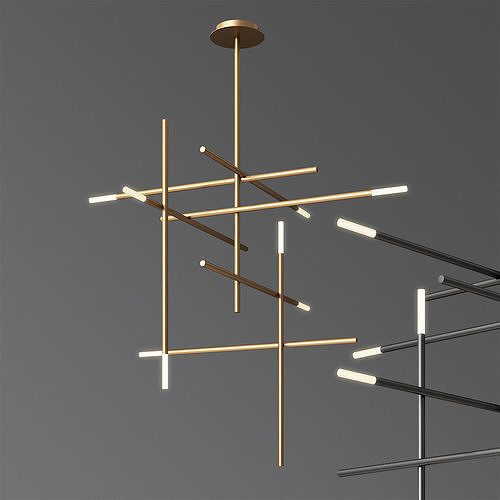 Kitami Suspension Medium Pendant 3D model