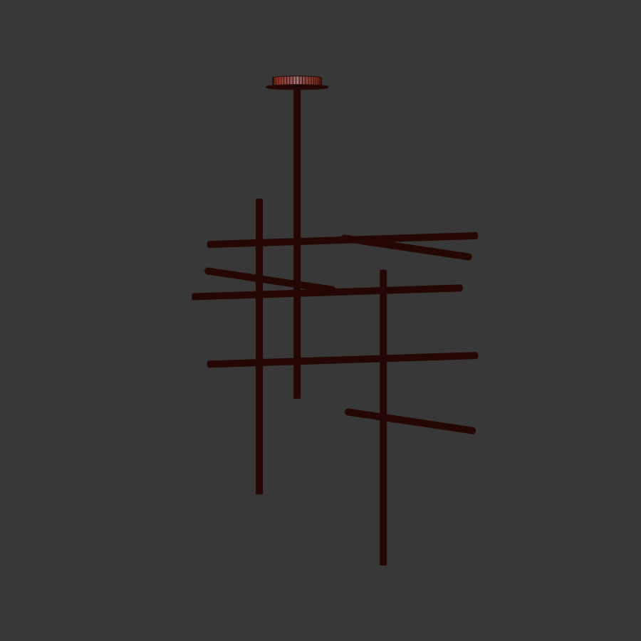 Kitami Suspension Medium Pendant 3D model_4