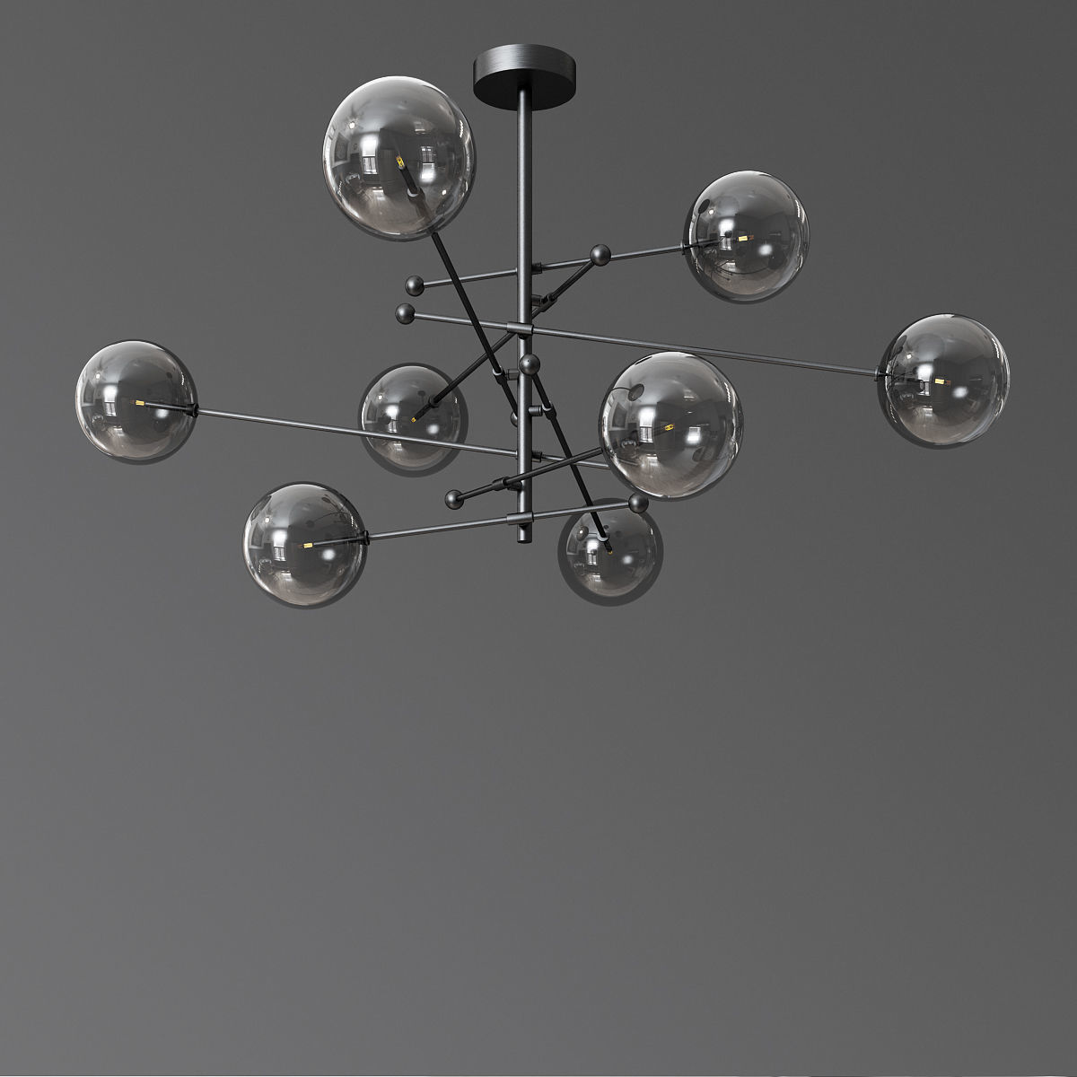 Rd15 8 Arm Pendant Chandelier 3D model_2