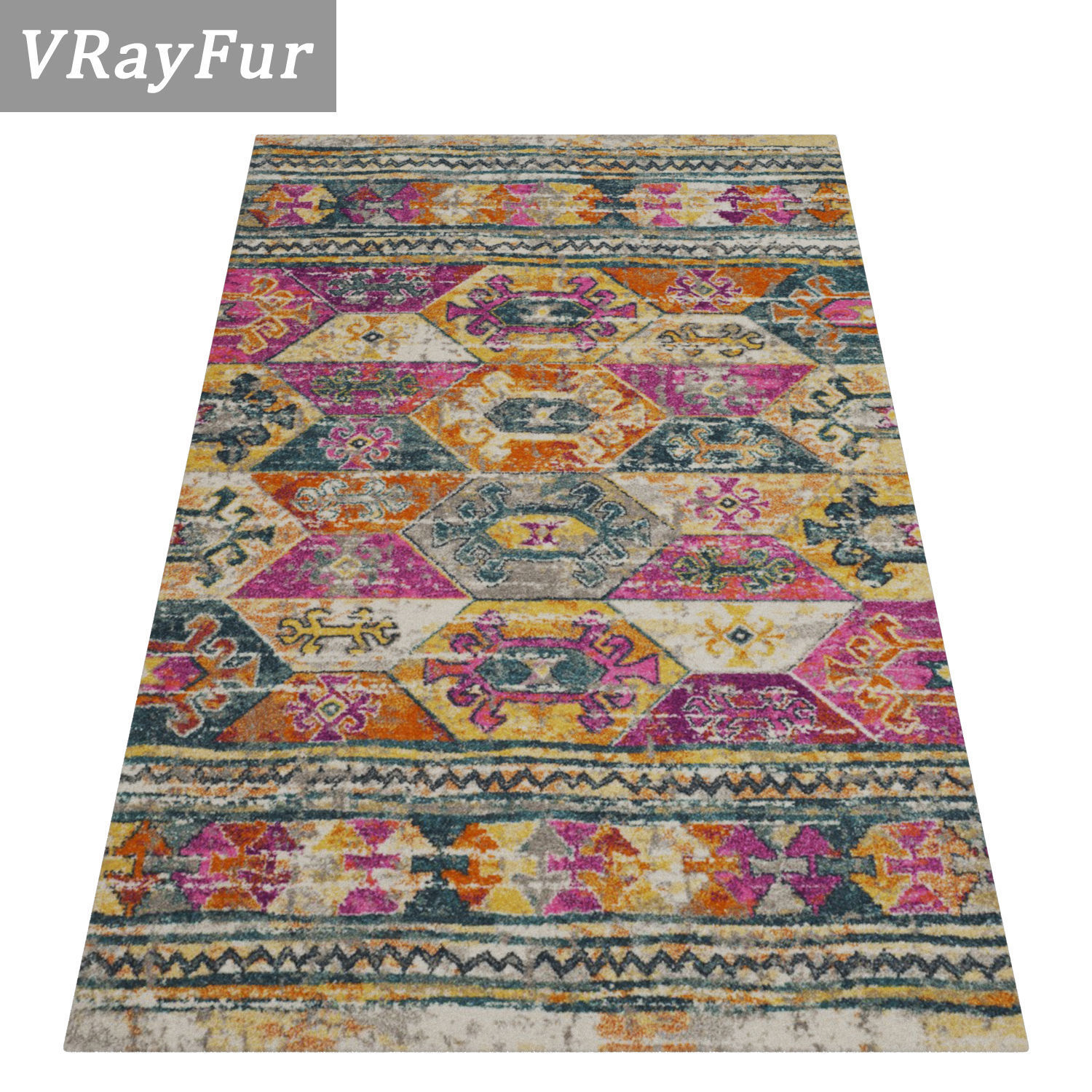 Rug Set 2094 3D model_2