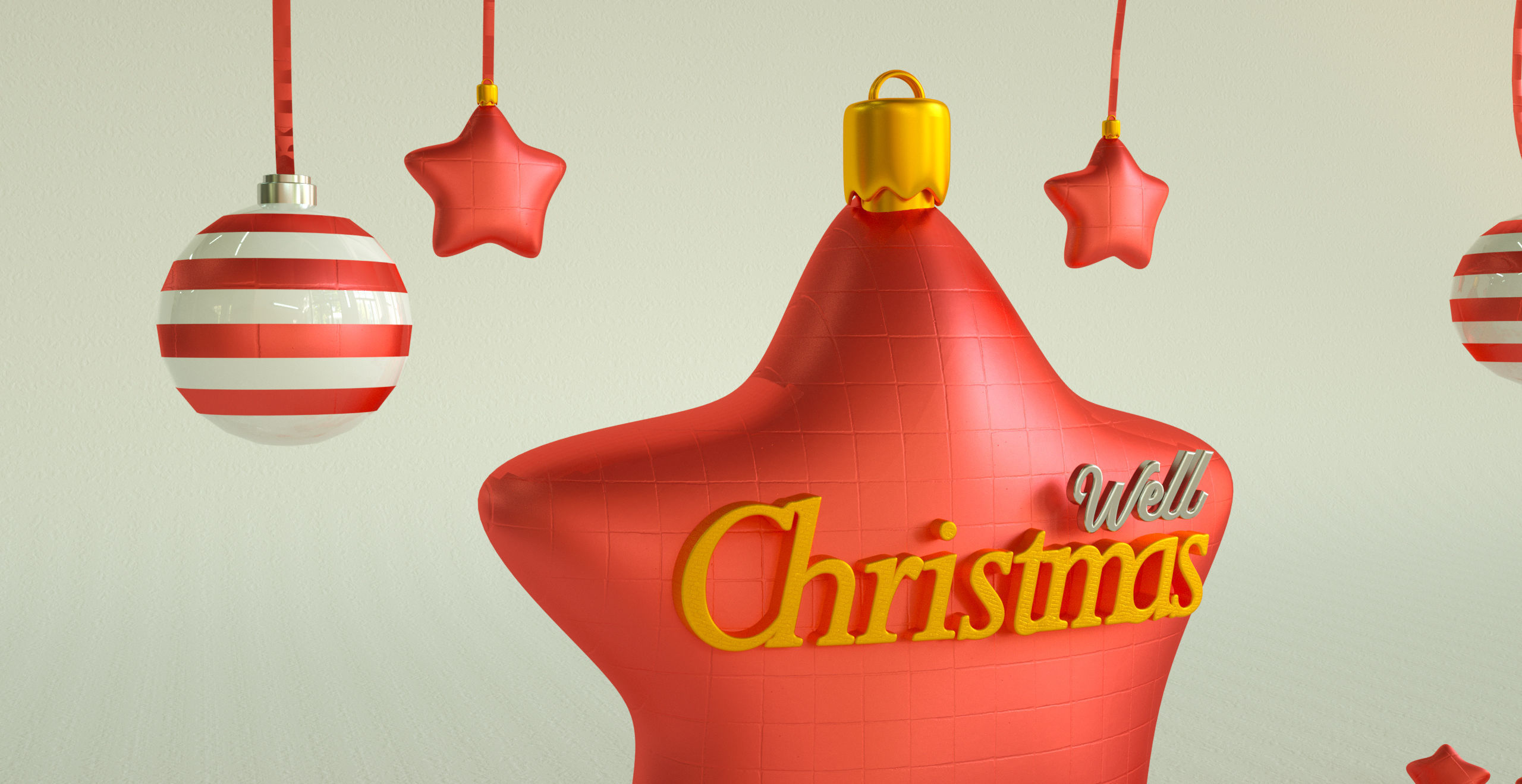 Christmas  3D  star model 3D model_4