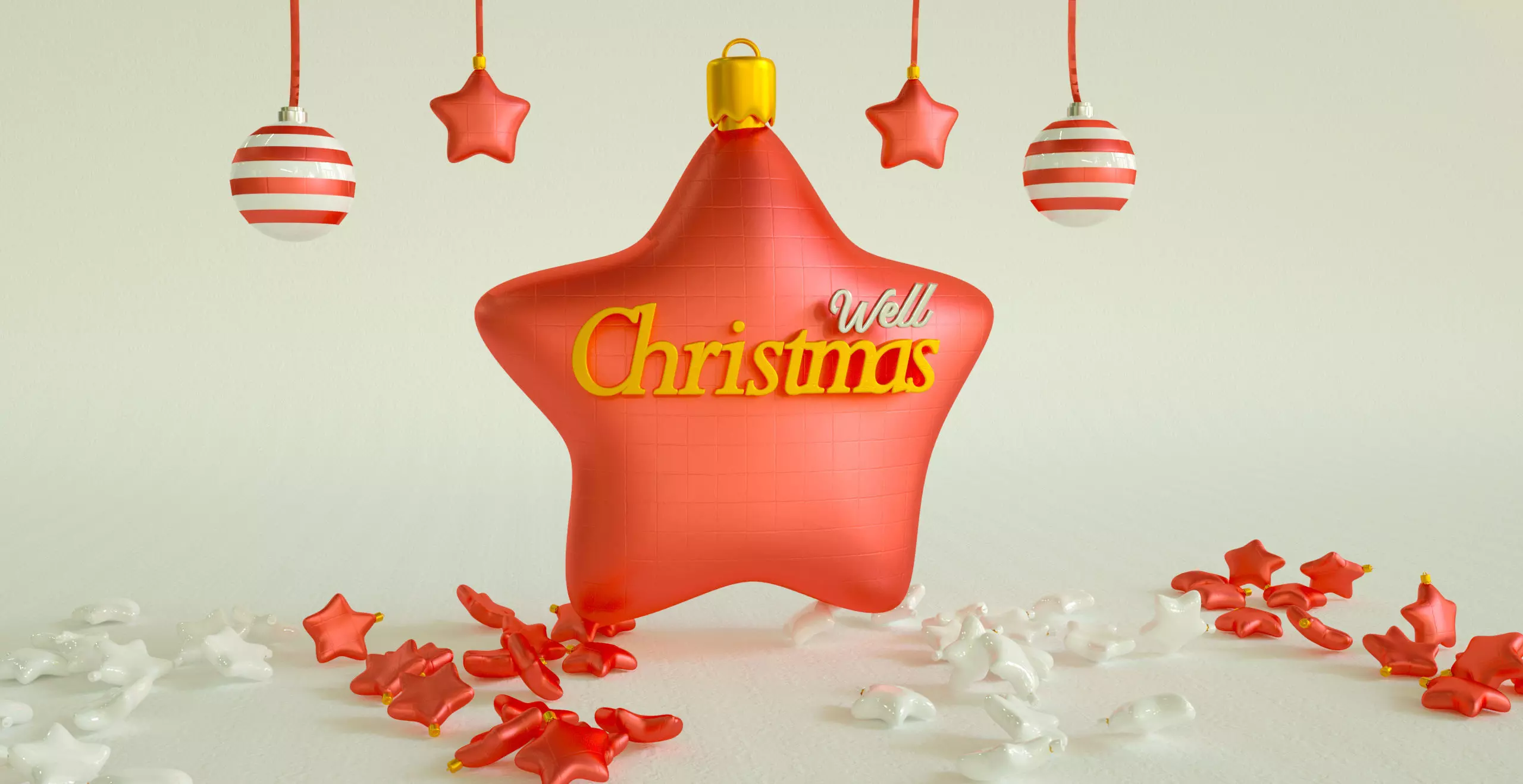 Christmas  3D  star model 3D model_0
