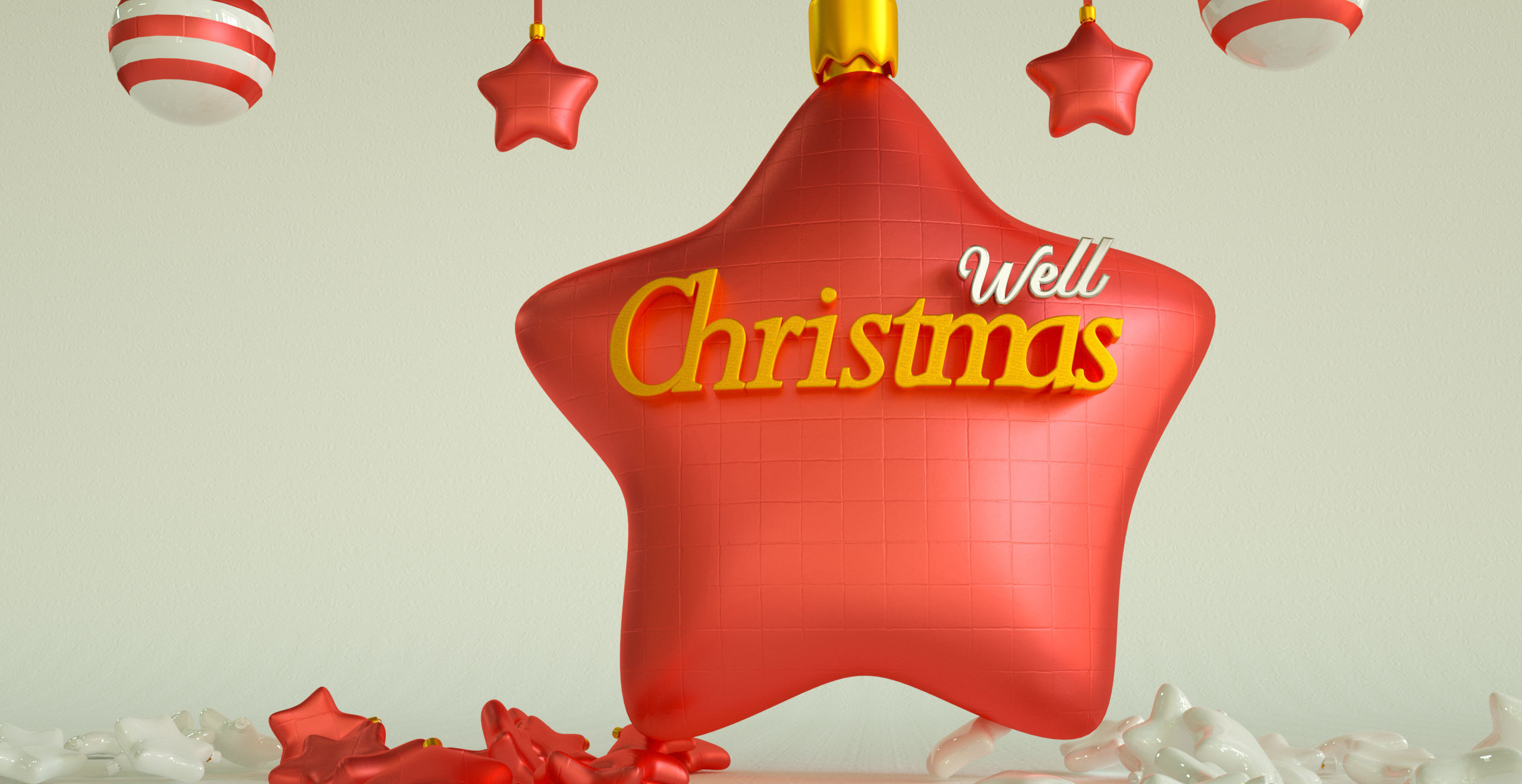 Christmas  3D  star model 3D model_3