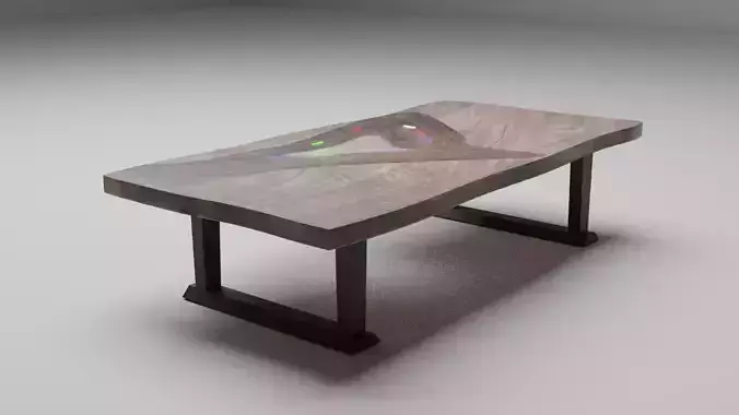 Table T coffee with glass top