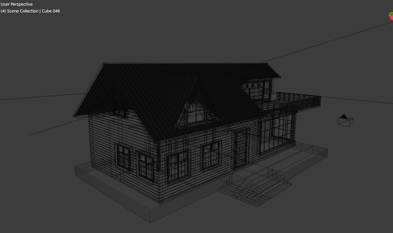 Modern Talish Home 3D model_1