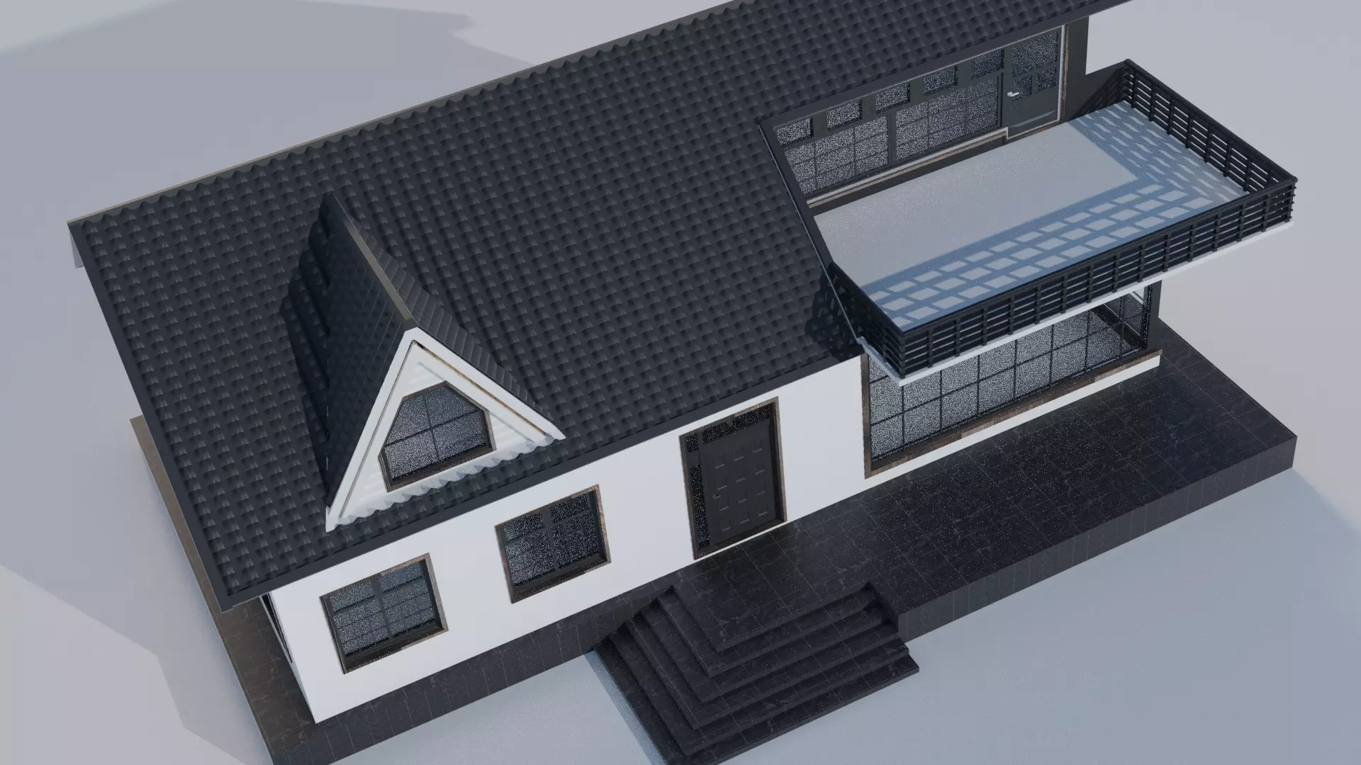 Modern Talish Home 3D model_0