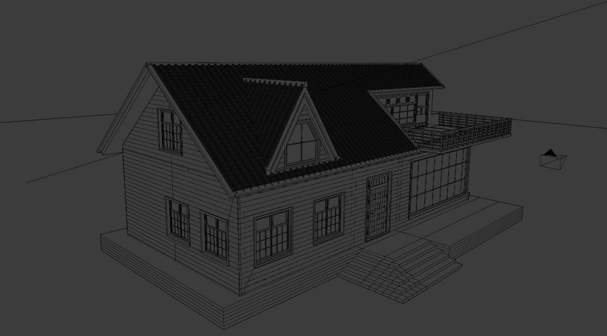 Modern Talish Home 3D model_5