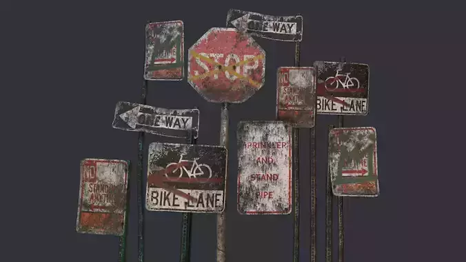 Traffic Sign Abandoned