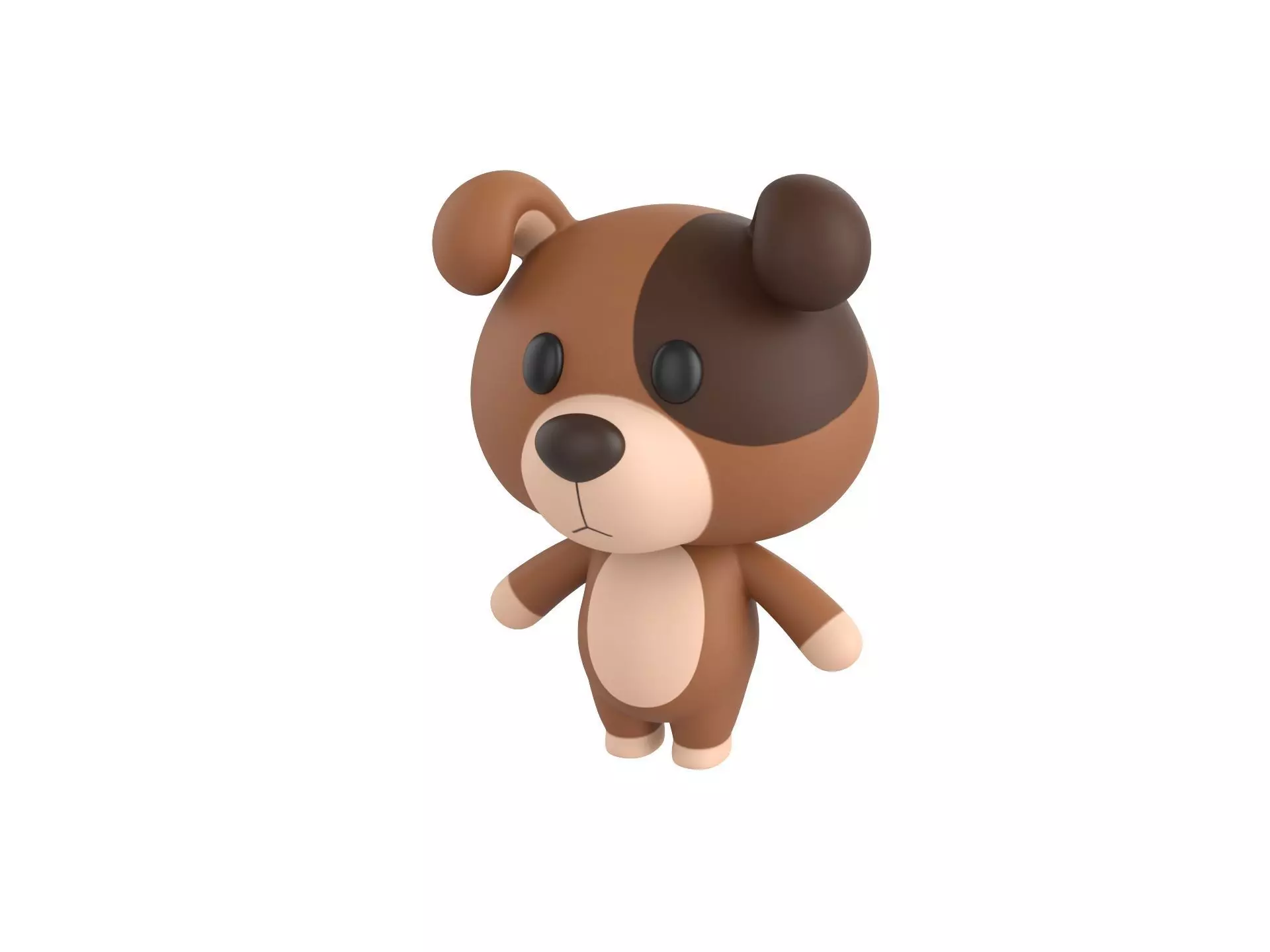 Character057 Dog 3D model_0