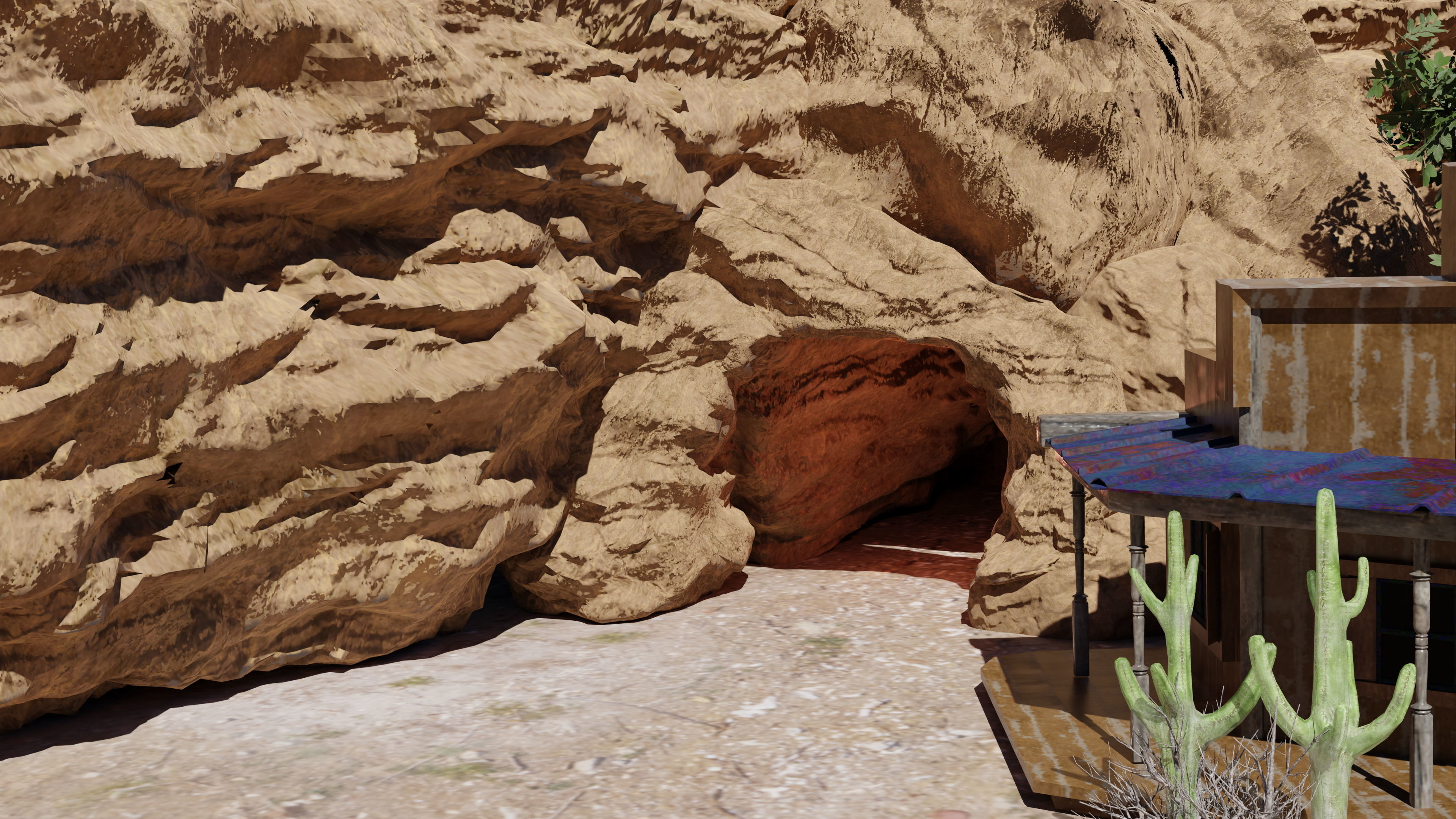 Wild West Town Game Assets Bundle Pack - Lowpoly 3D PBR Models Low-poly 3D model_3