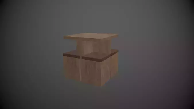 Table wooden with two seats