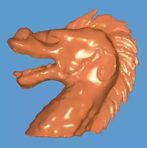 MakeIT 3 Piece Dragon Figure Head Body Tail 3D Model 3D model