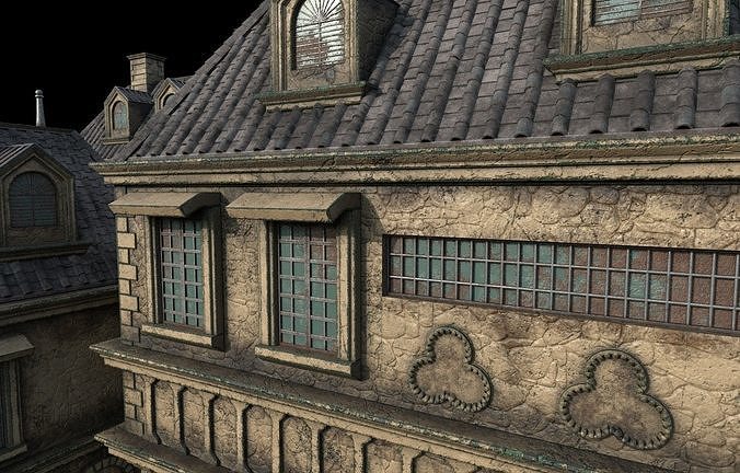Gothic build D 3D model 6